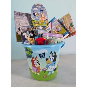 Bluey Filled Easter Basket Toy Candy Egg Digital Camera Plush Figure Filled